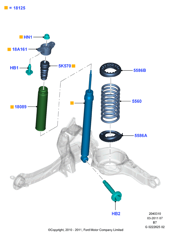 FORD 1745064 - Supporto ammortizzatore a molla www.autoricambit.com