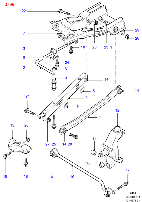 FORD 1072435* - Asta/Puntone, Stabilizzatore www.autoricambit.com