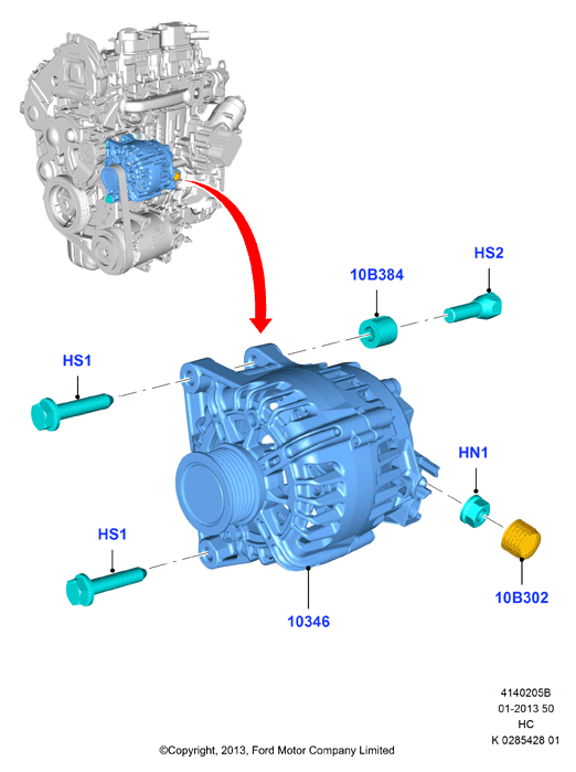 FORD 2032603 - Alternatore www.autoricambit.com