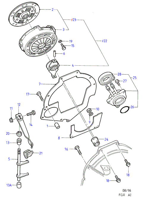 FORD 1 113 745 - Kit frizione www.autoricambit.com