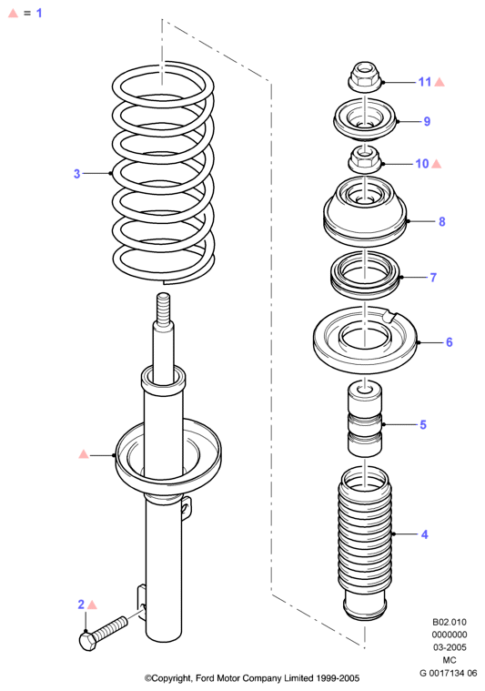 FORD 1 085 459 - Ammortizzatore www.autoricambit.com