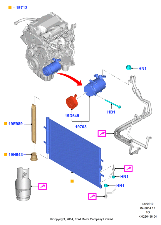 FORD 2118658 - Compressore, Climatizzatore www.autoricambit.com