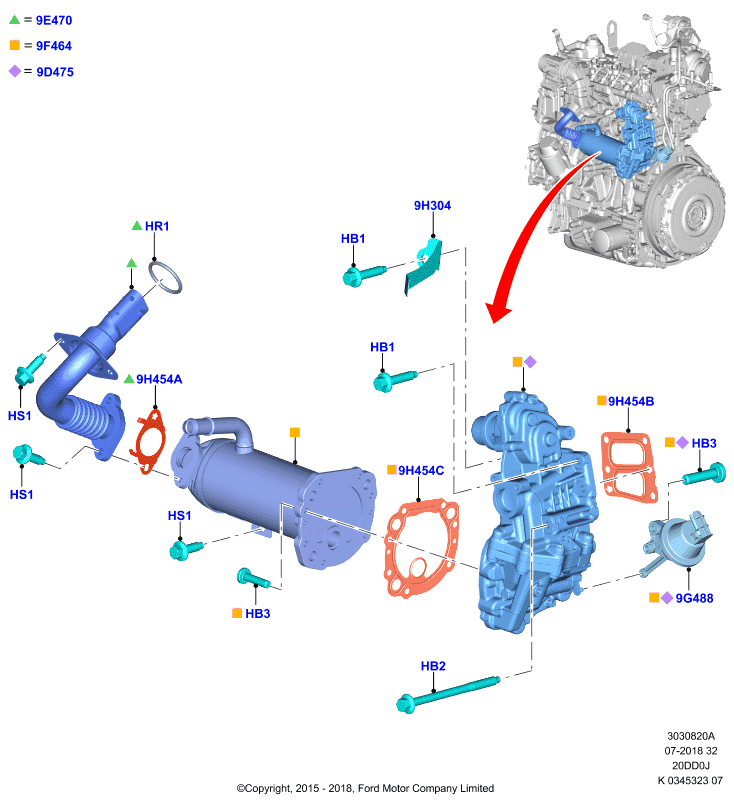 FORD 1754861 - Guarnizione, Collettore aspirazione www.autoricambit.com