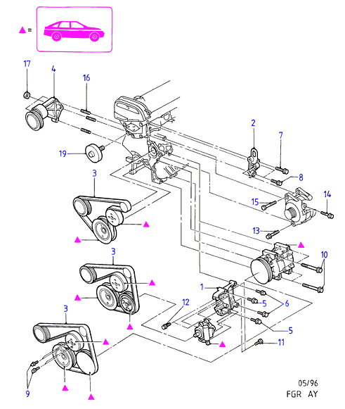 FORD 1004481 - Tendicinghia, Cinghia Poly-V www.autoricambit.com