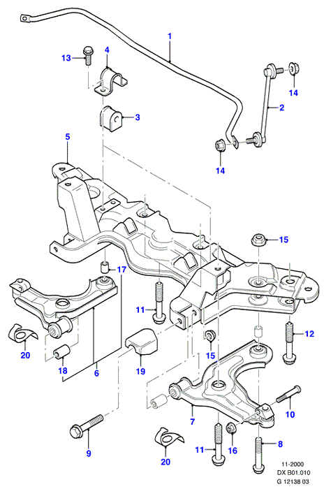 MAZDA 1 836 215 - Silent Block, Supporto Braccio Oscillante www.autoricambit.com