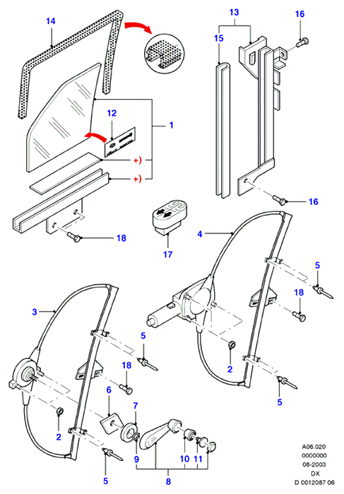 FORD 1079233 - Alzacristallo www.autoricambit.com