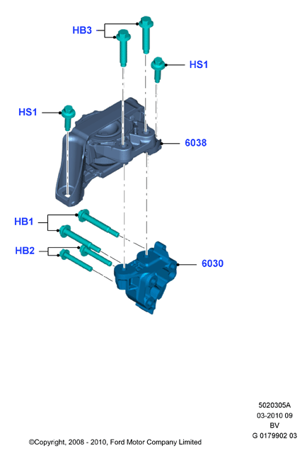 FORD 1 387 787 - Sospensione, Motore www.autoricambit.com