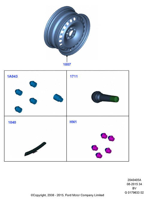 FORD 2 001 389 - Cerchione www.autoricambit.com