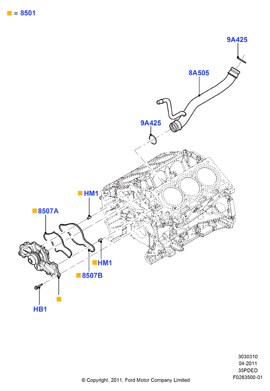 FORD 7T4Z 8507-A - Anello tenuta, Iniettore www.autoricambit.com