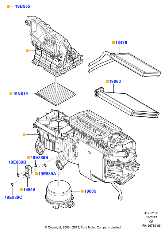 FORD 7T4Z 19N619-B - Filtro, Aria abitacolo www.autoricambit.com