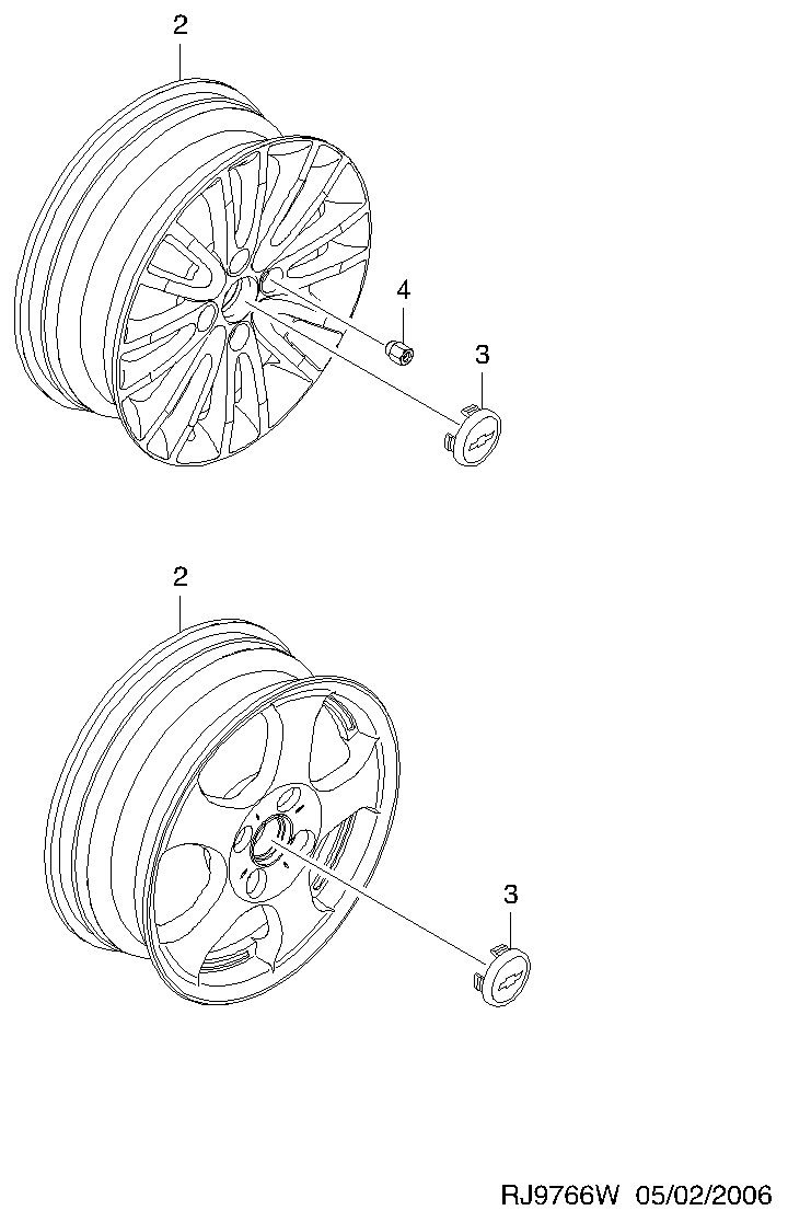 Opel 94837389 - Dado ruota www.autoricambit.com