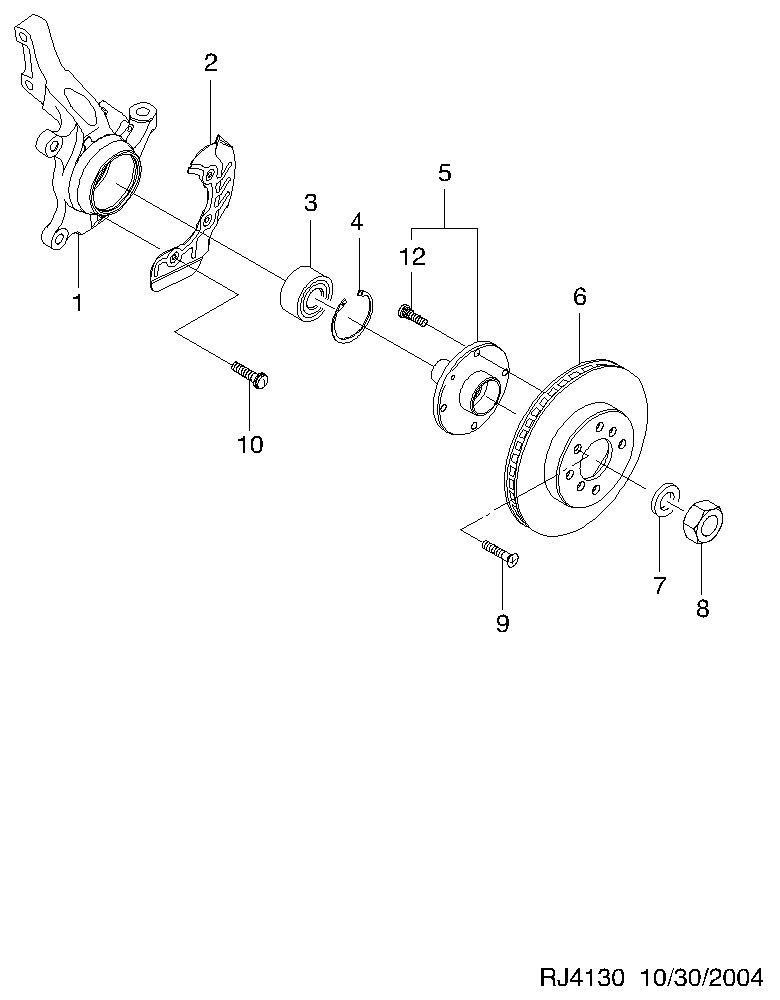 Opel 96995000 - Kit cuscinetto ruota www.autoricambit.com