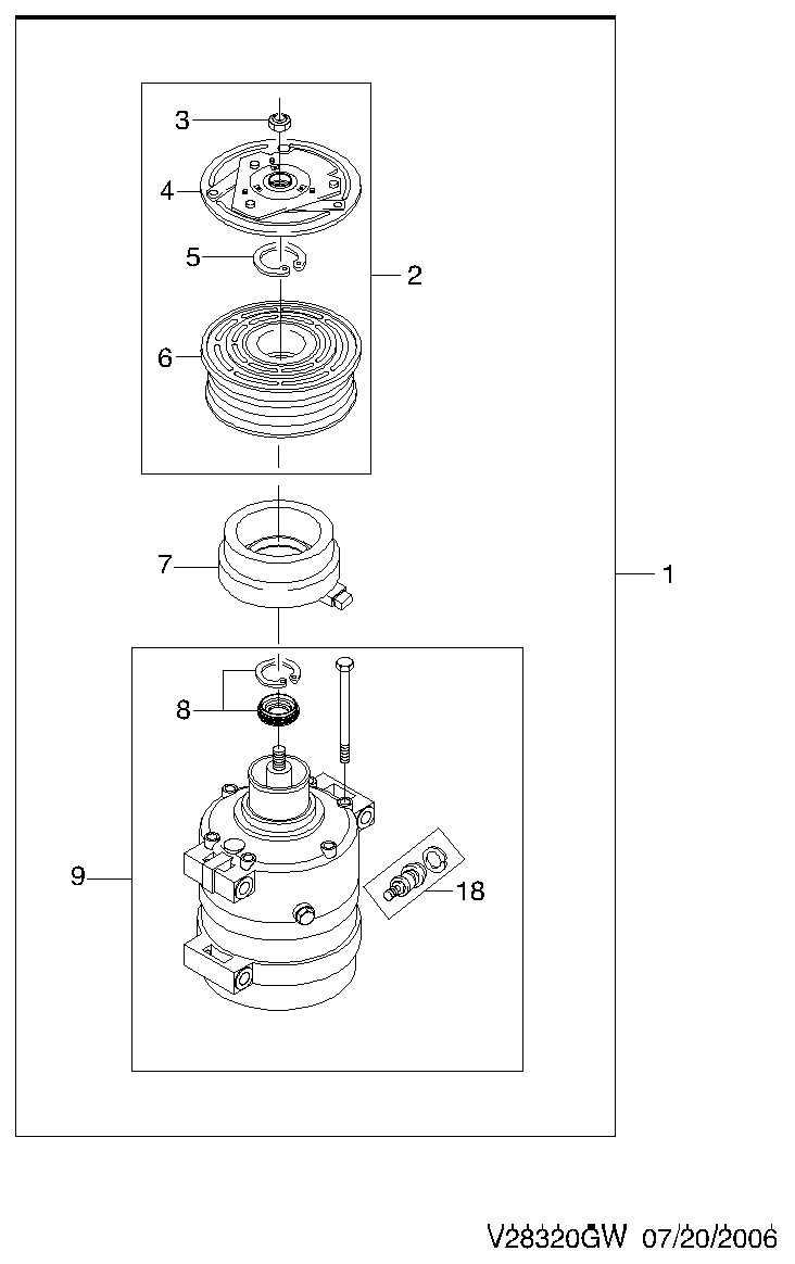 OM 96409087 - Compressore, Climatizzatore www.autoricambit.com