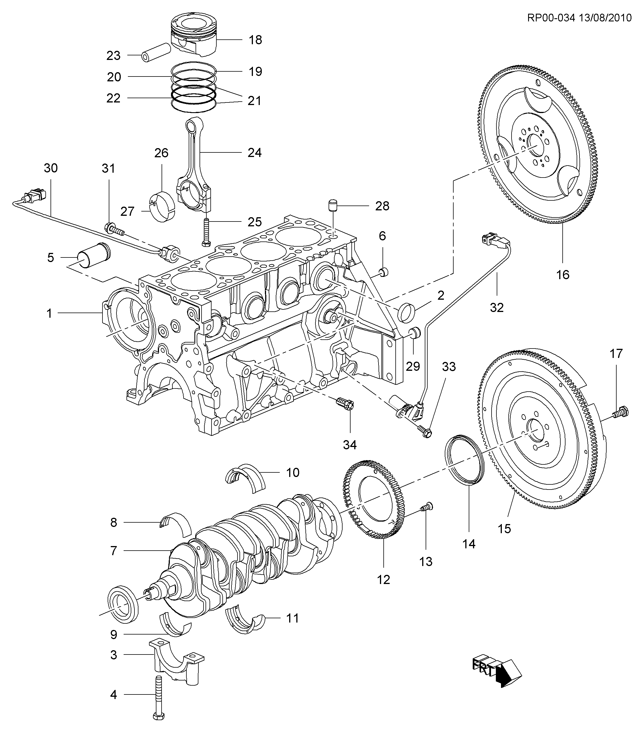 CITROËN/PEUGEOT 96434780 - Generatore di impulsi, Albero a gomiti www.autoricambit.com