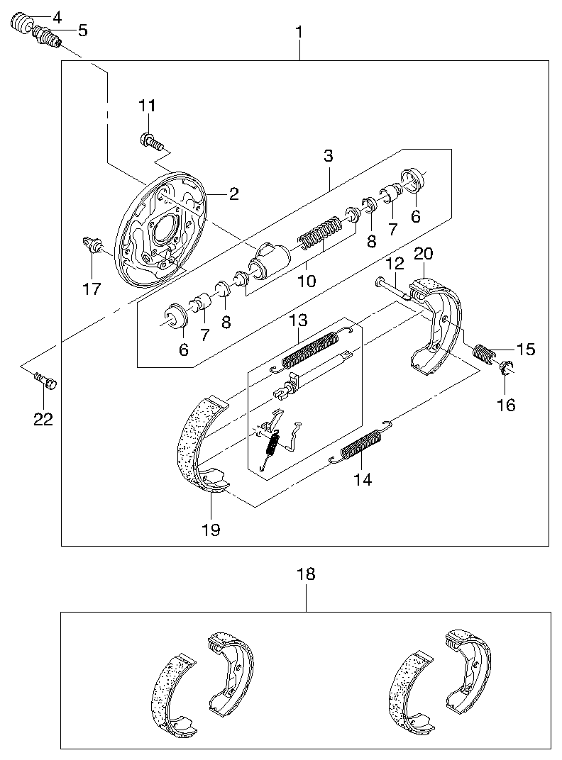 KIA S4520005 - Kit freno, freni a tamburo www.autoricambit.com