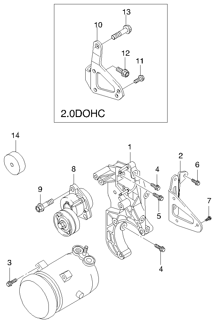 KIA 96183115 - Galoppino/Guidacinghia, Cinghia Poly-V www.autoricambit.com