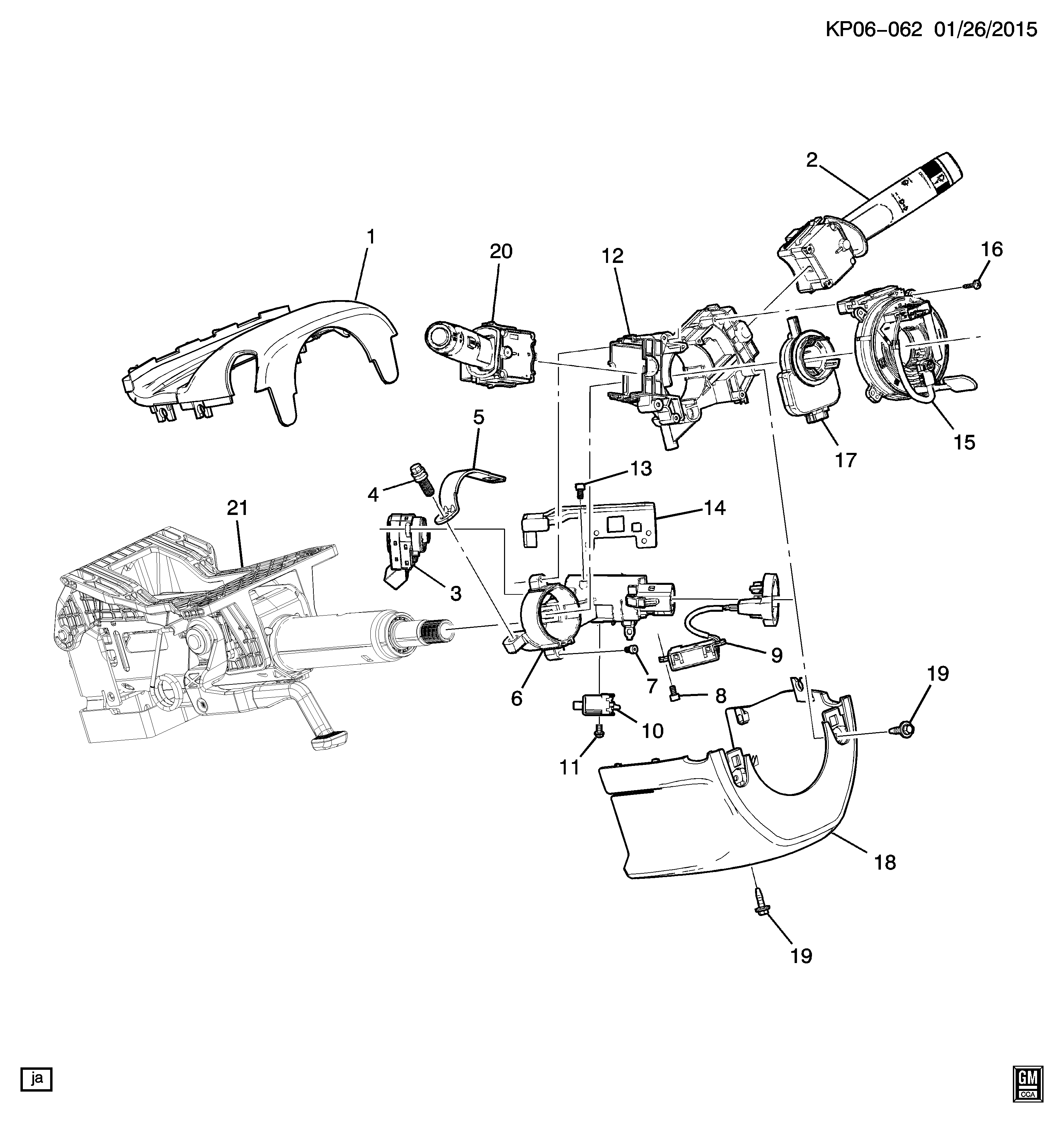 Opel 13243595 - Leva devio guida www.autoricambit.com