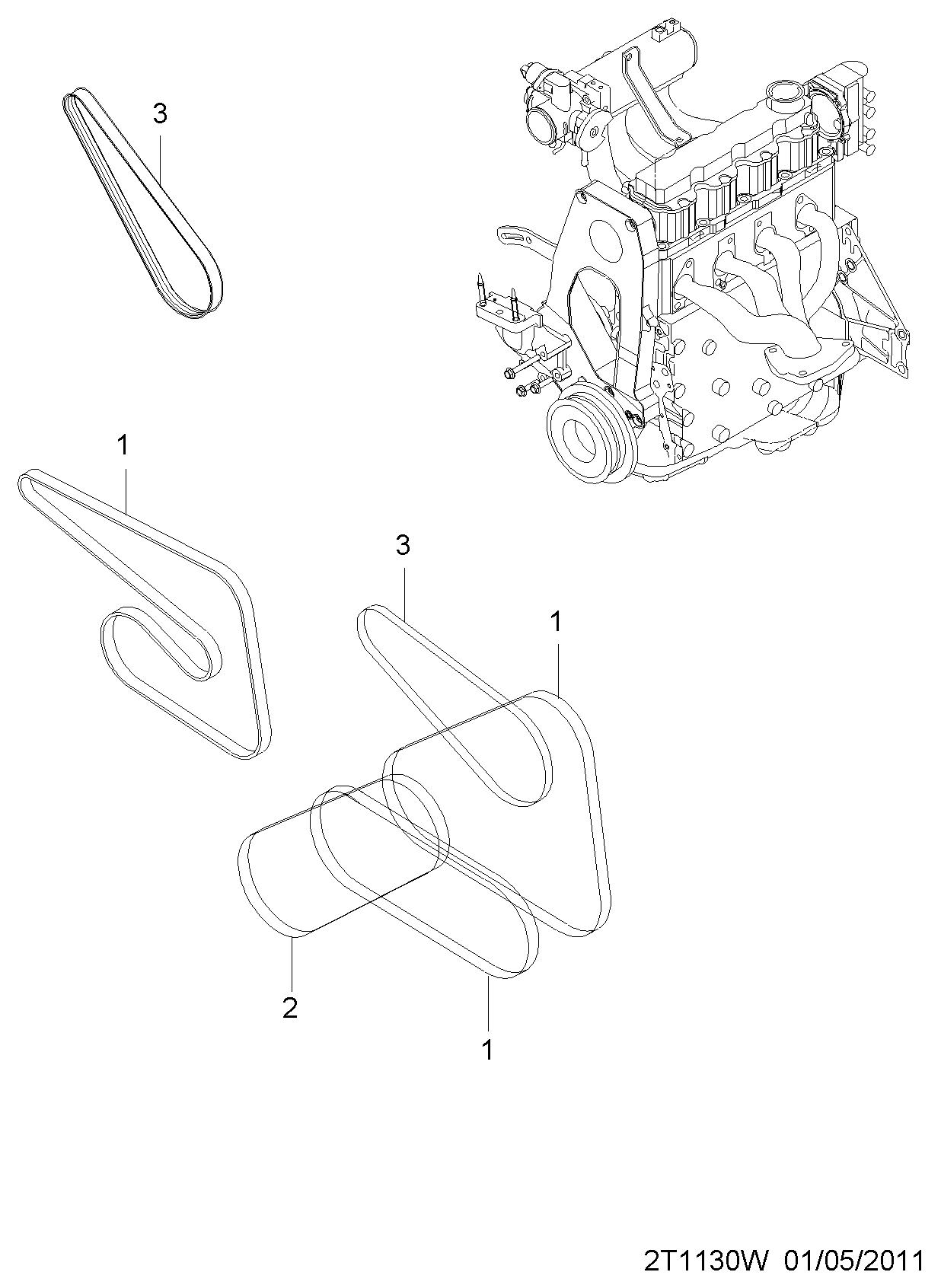 KIA 96239408 - Cinghia Poly-V www.autoricambit.com