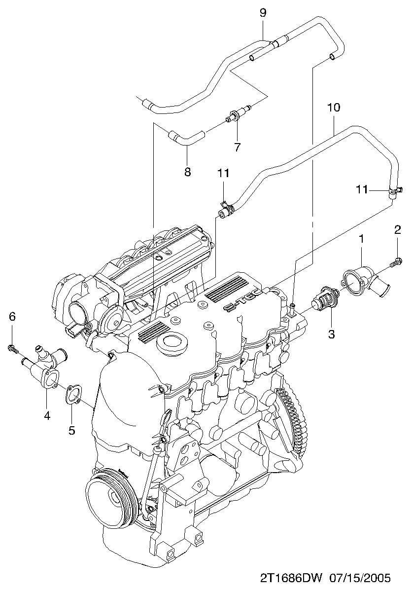 KIA 96610574 - Termostato, Refrigerante www.autoricambit.com