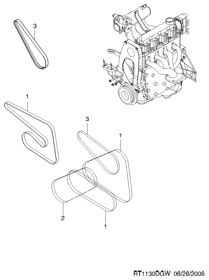 Opel 25183066 - Cinghia Poly-V www.autoricambit.com