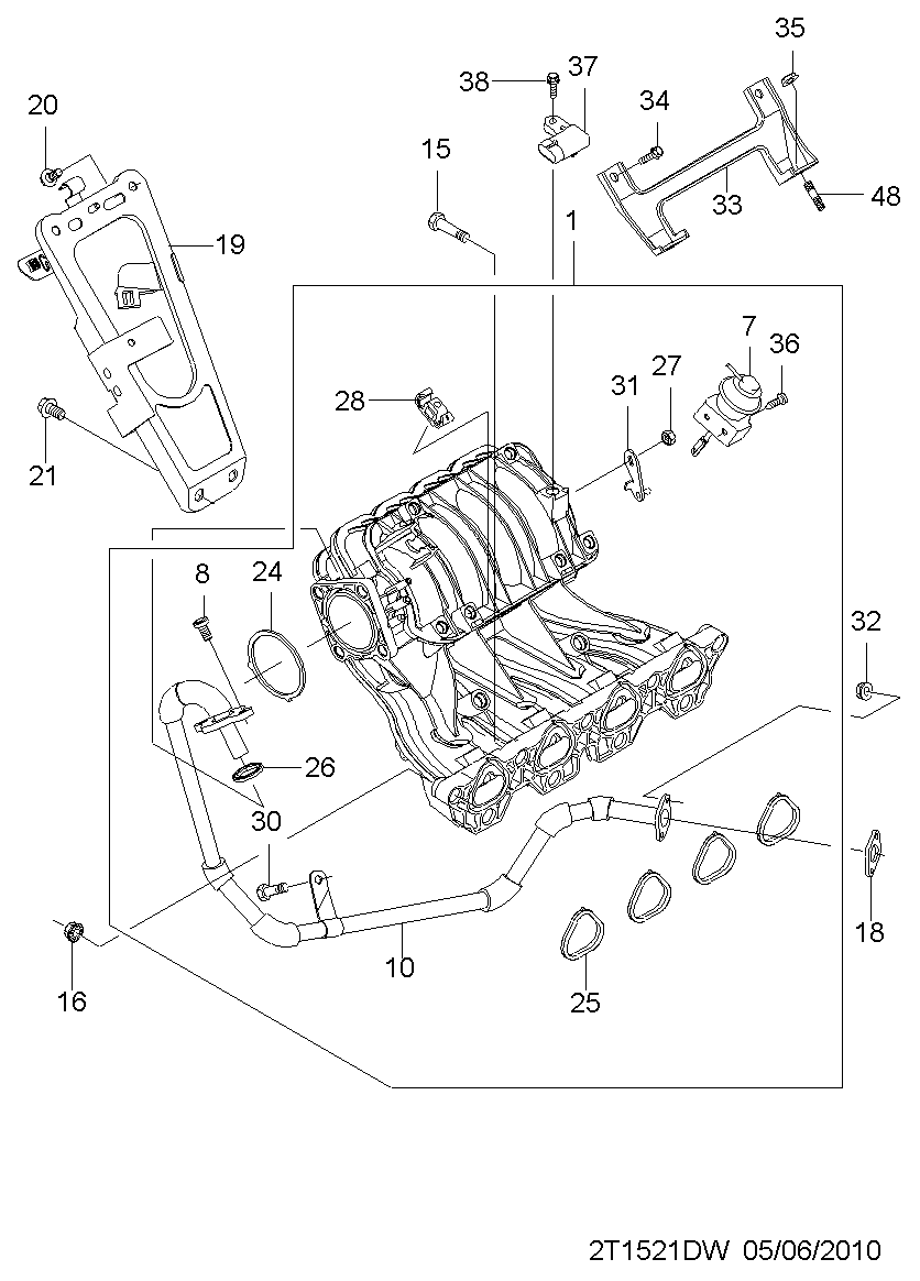 Opel 96330547 - Sensore, Pressione collettore d'aspirazione www.autoricambit.com