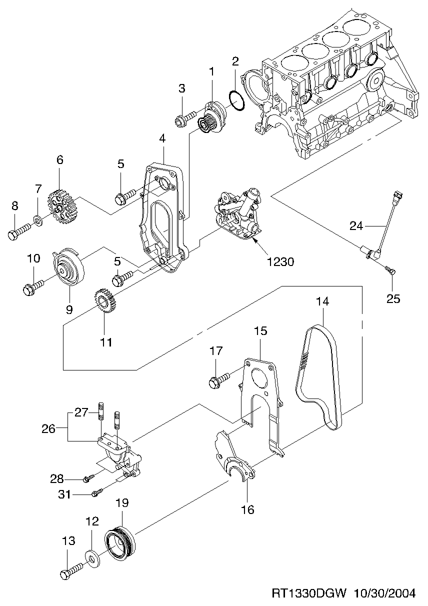 Mitsubishi 96872704 - PUMP A-WATER www.autoricambit.com