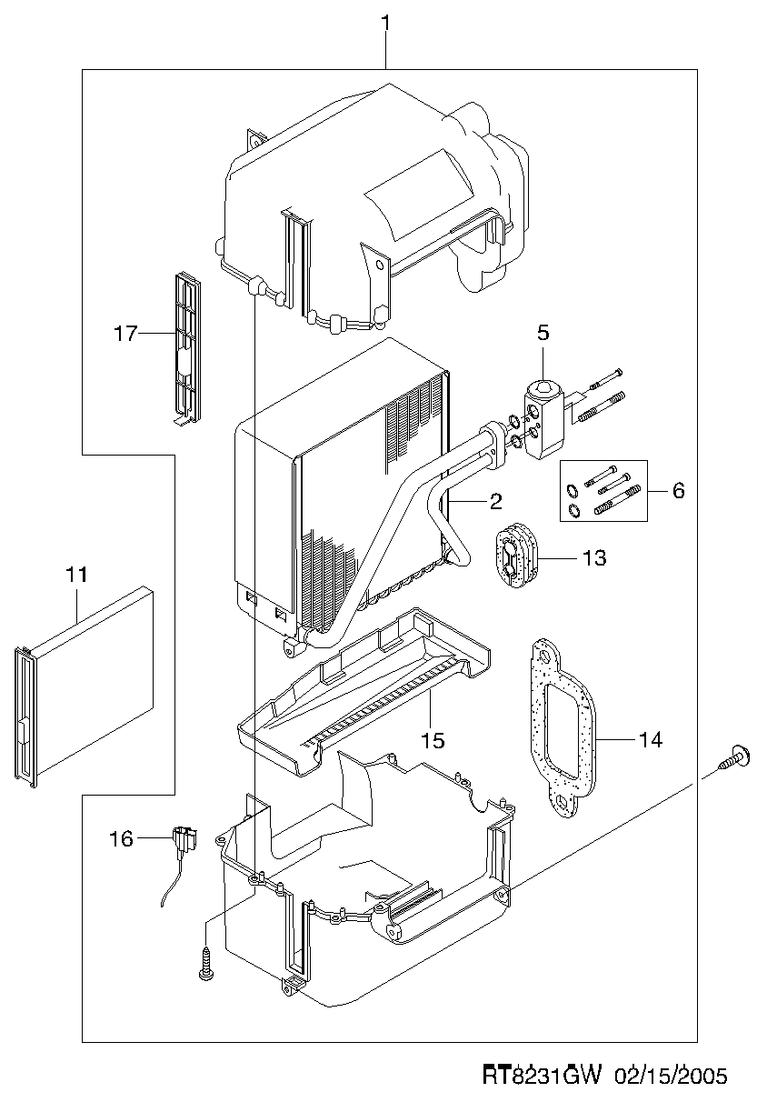 KIA 96539649 - Filtro, Aria abitacolo www.autoricambit.com