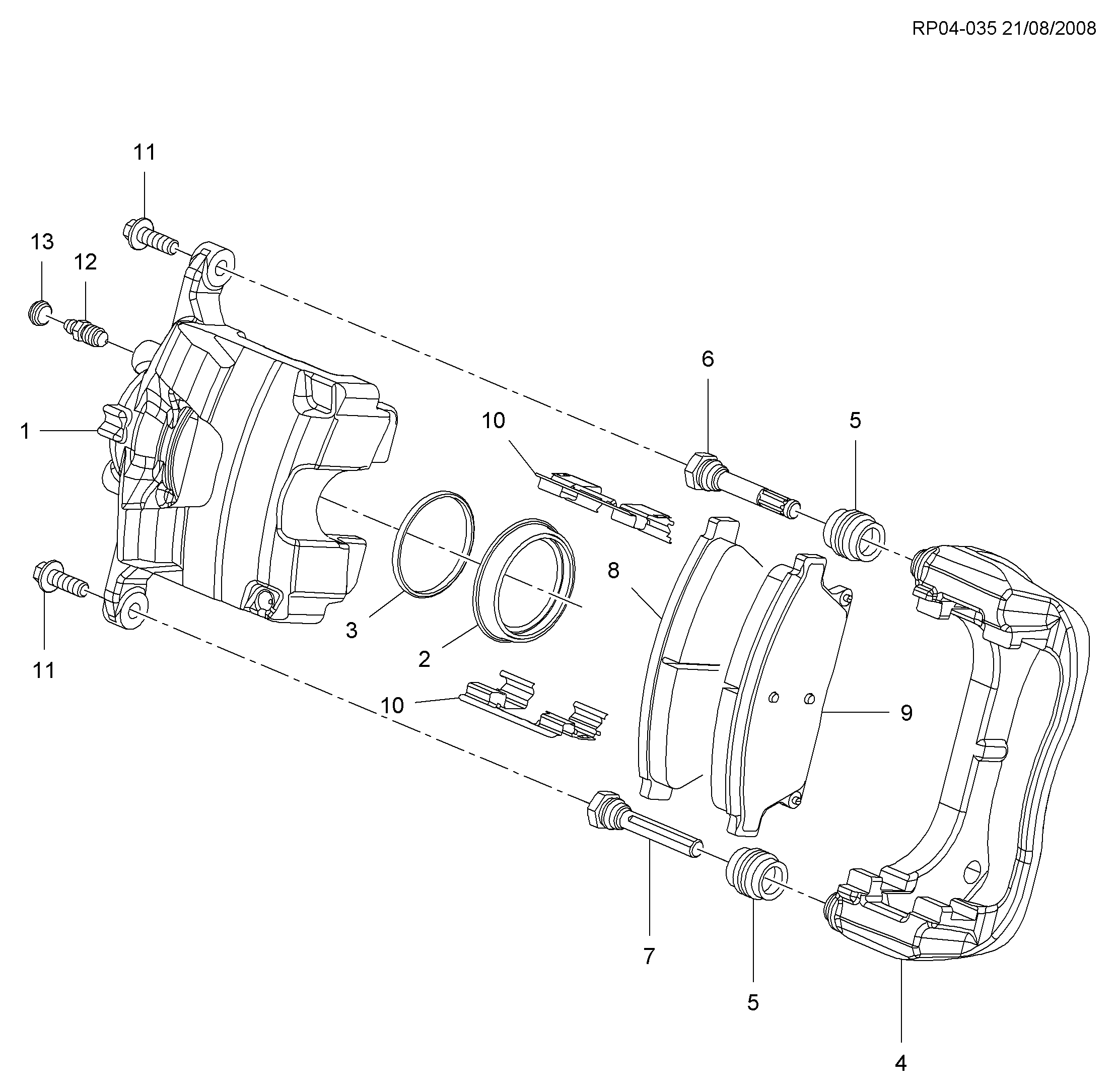 Opel 13412810 - Kit pastiglie freno, Freno a disco www.autoricambit.com