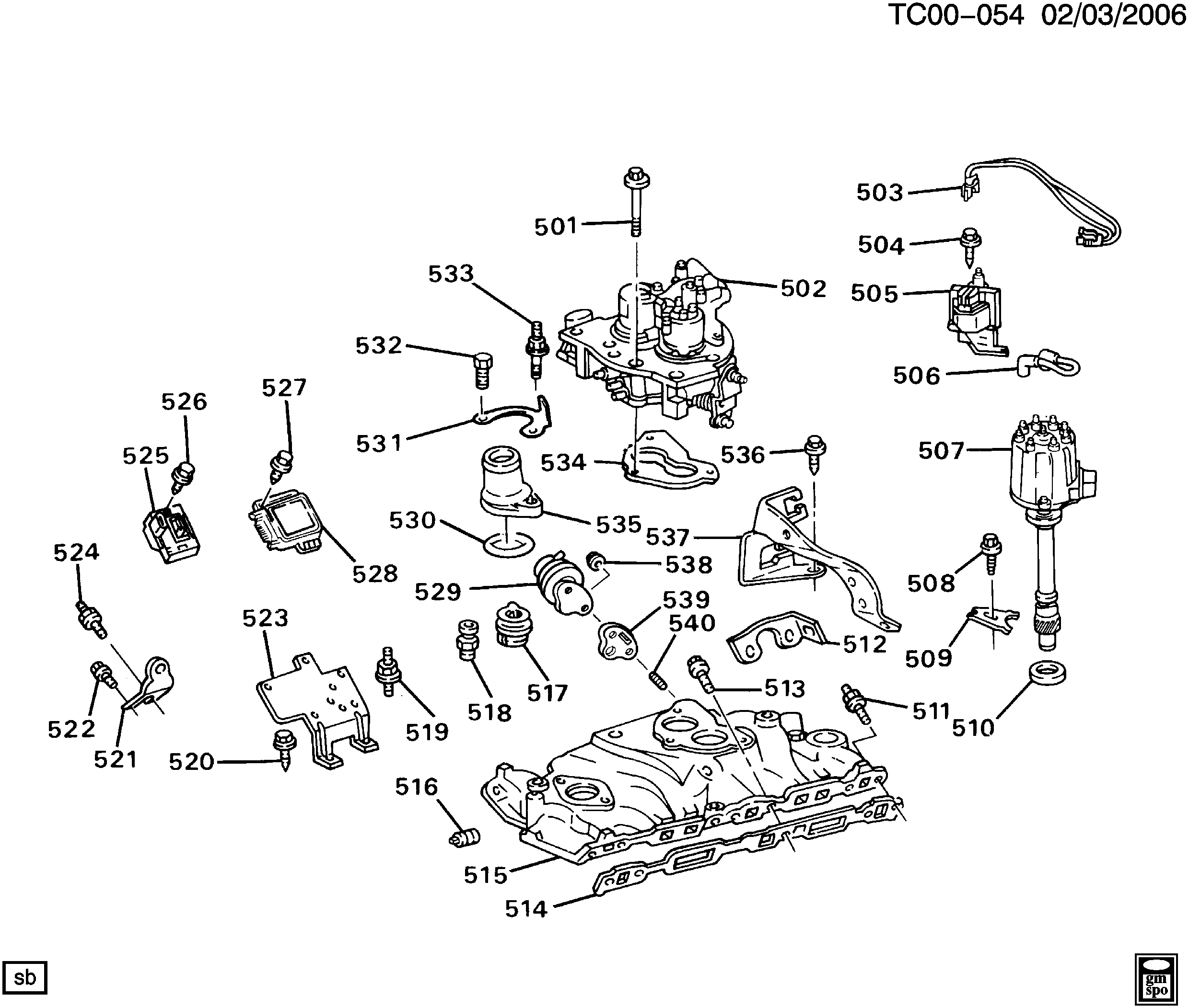 Cadillac 12569240 - Sensor MAP, pressione del collettore di aspirazione www.autoricambit.com