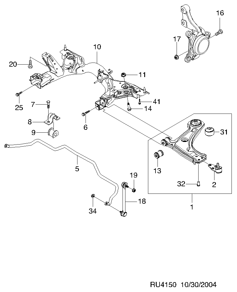 KIA 96391875 - Asta/Puntone, Stabilizzatore www.autoricambit.com