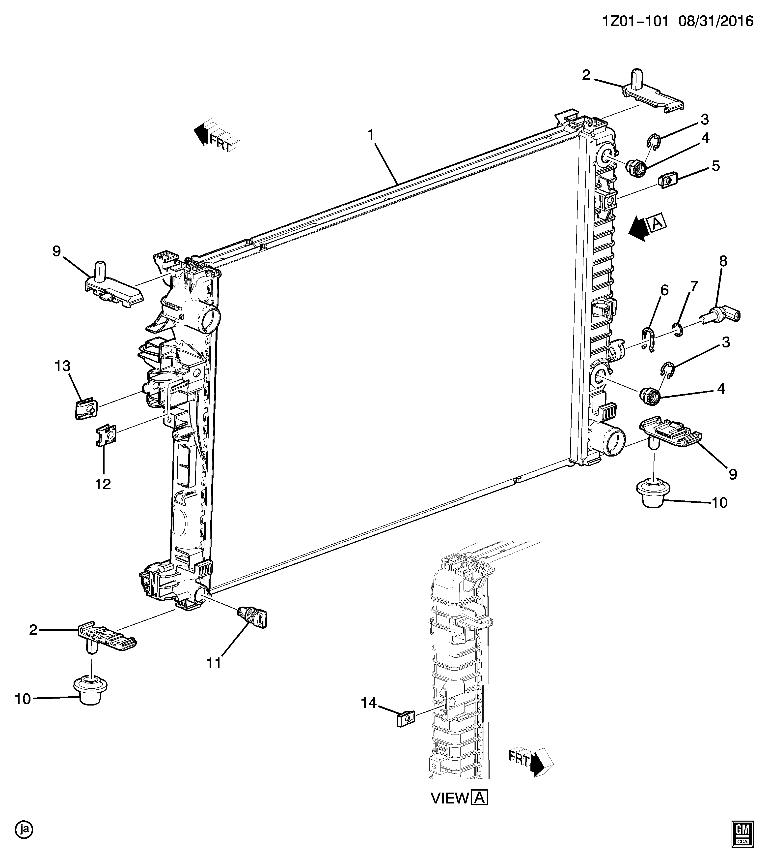 Cadillac 12641073 - Sensore, Temperatura refrigerante www.autoricambit.com