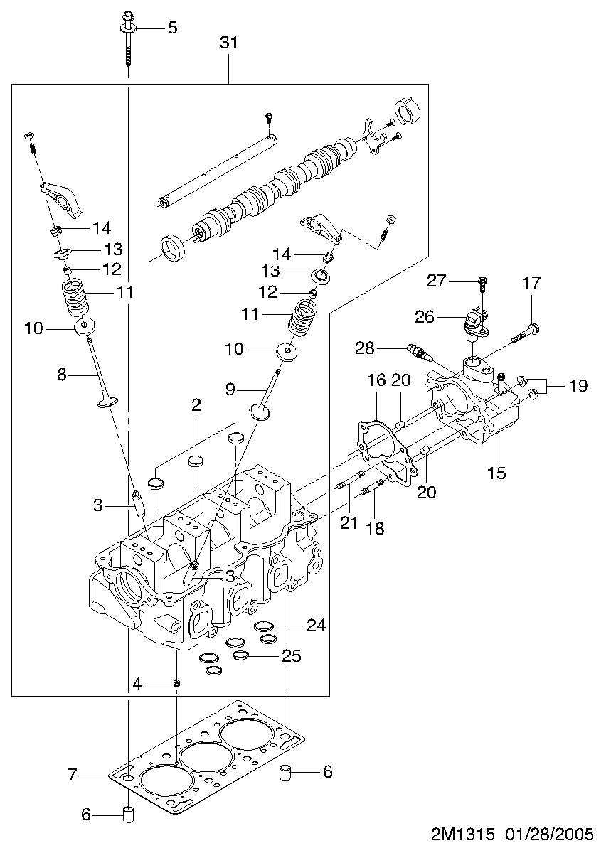 Opel 96325867 - Sensore, Posizione albero a camme www.autoricambit.com