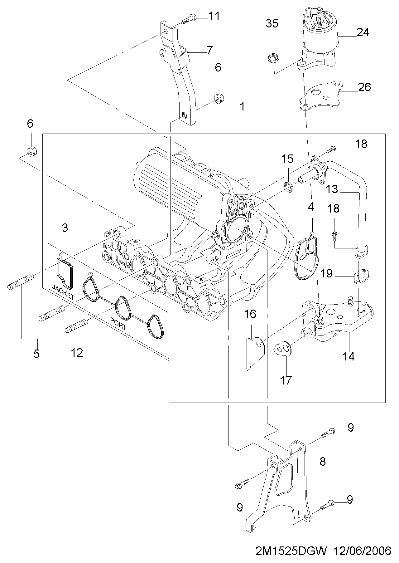 Opel 25182127 - Valvola ricircolo gas scarico-EGR www.autoricambit.com