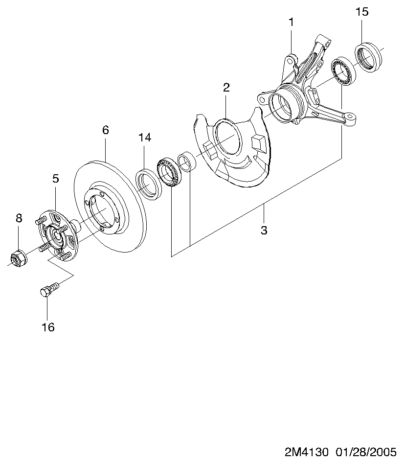 KIA 96285525 - Kit cuscinetto ruota www.autoricambit.com