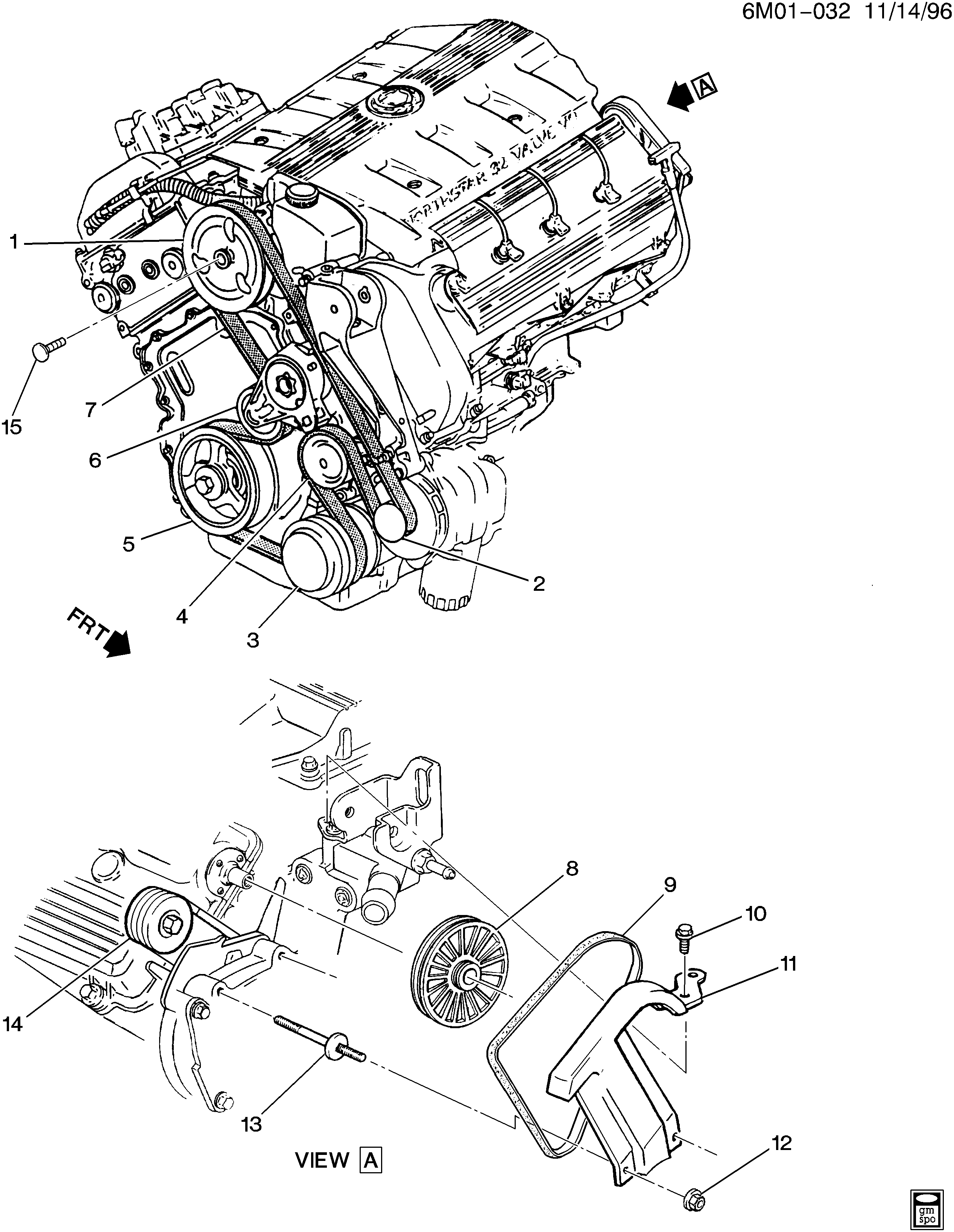 Cadillac 12555244 - Galoppino/Guidacinghia, Cinghia Poly-V www.autoricambit.com