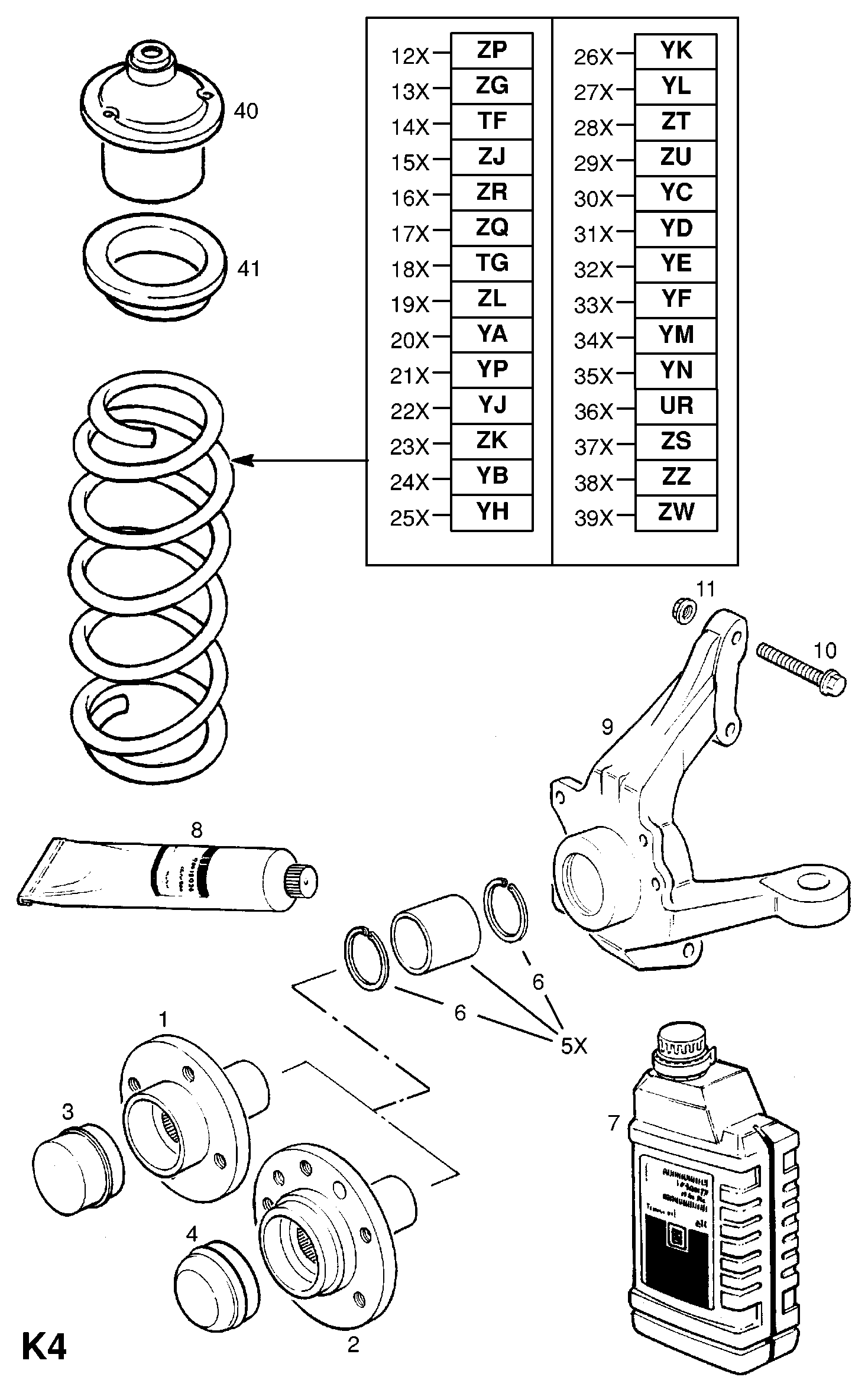 Opel 330504 - Kit cuscinetto ruota www.autoricambit.com