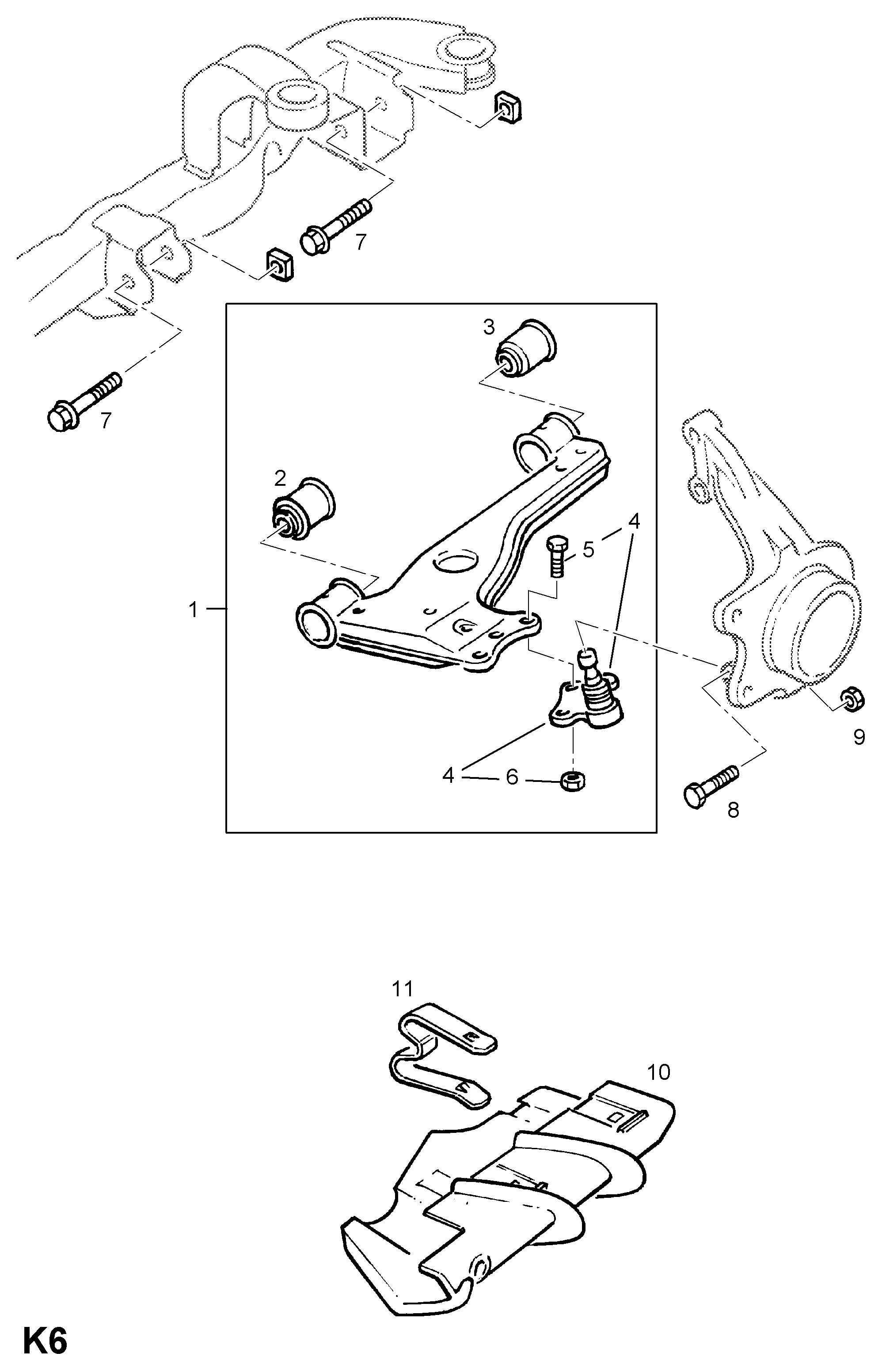 CITROËN/PEUGEOT 3523 58* - Kit riparazione, Sopporto stabilizzatore www.autoricambit.com