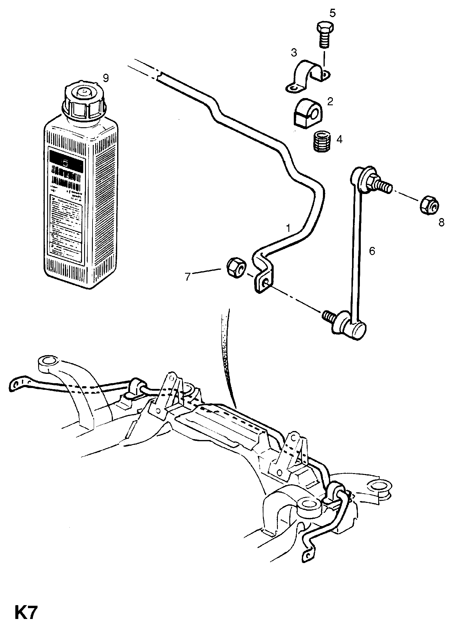 Opel 3 50 610 - Asta/Puntone, Stabilizzatore www.autoricambit.com