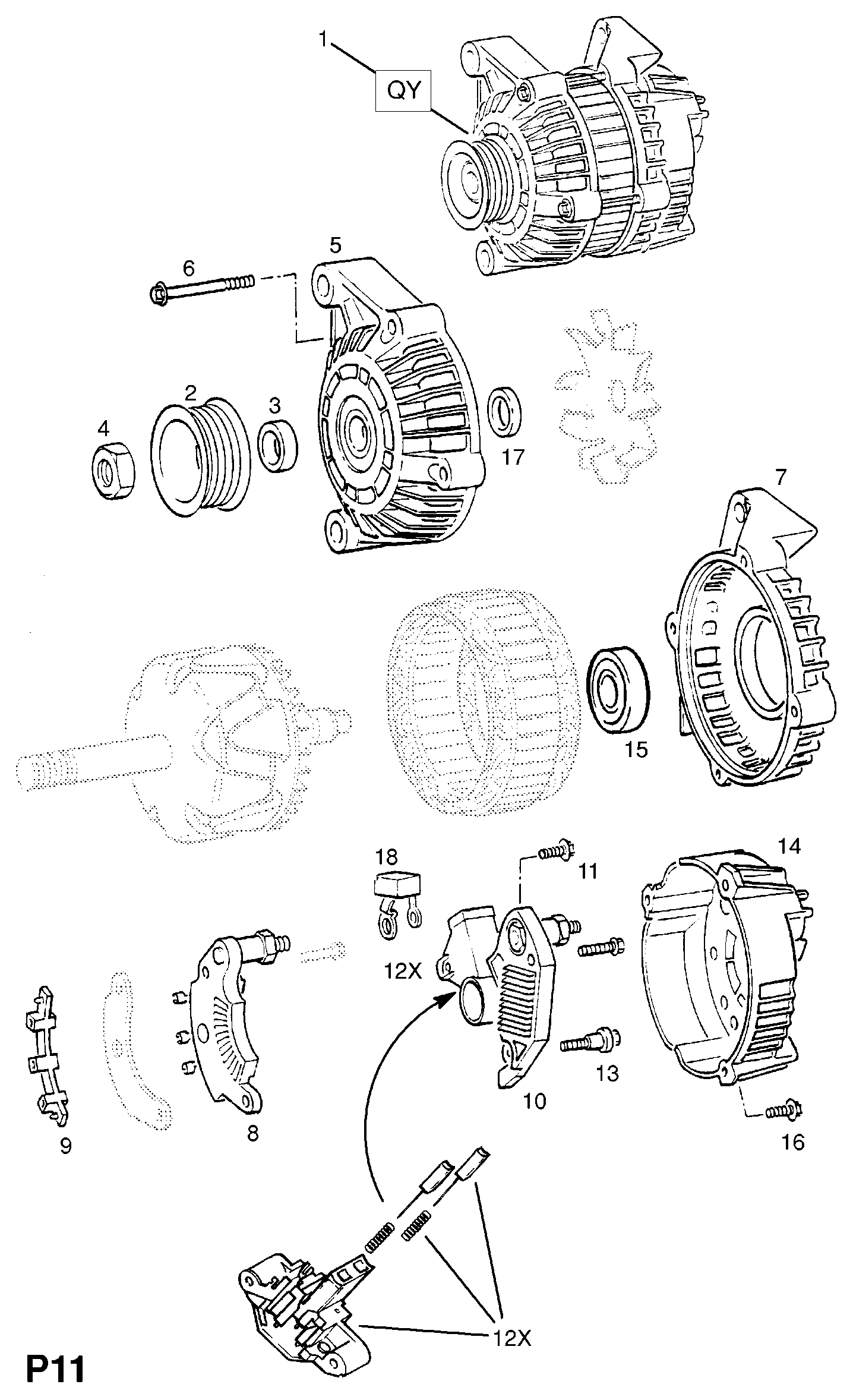 Opel 6204002 - Alternatore www.autoricambit.com