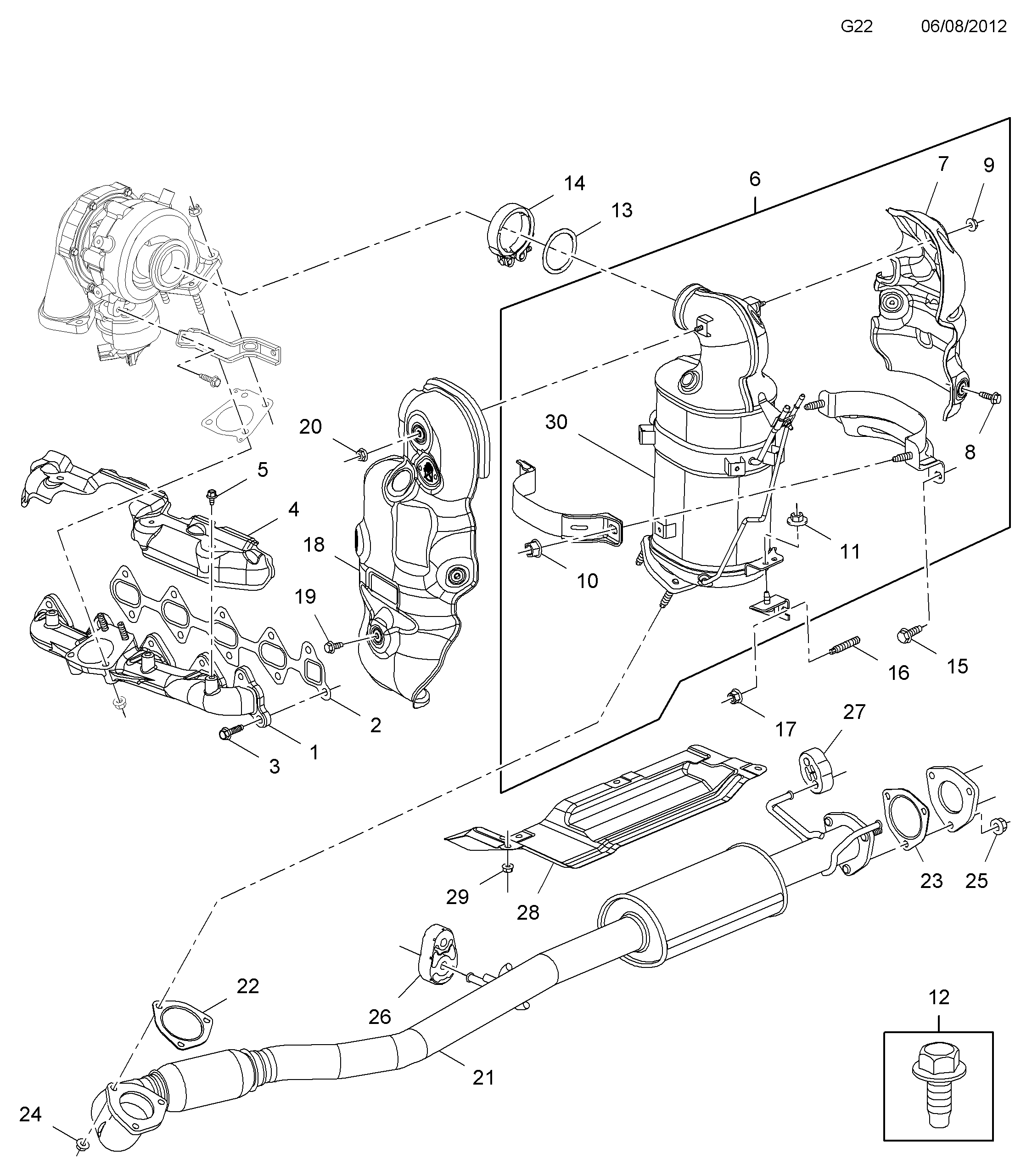 Opel 4805896 - Connettore tubi, Imp. gas scarico www.autoricambit.com