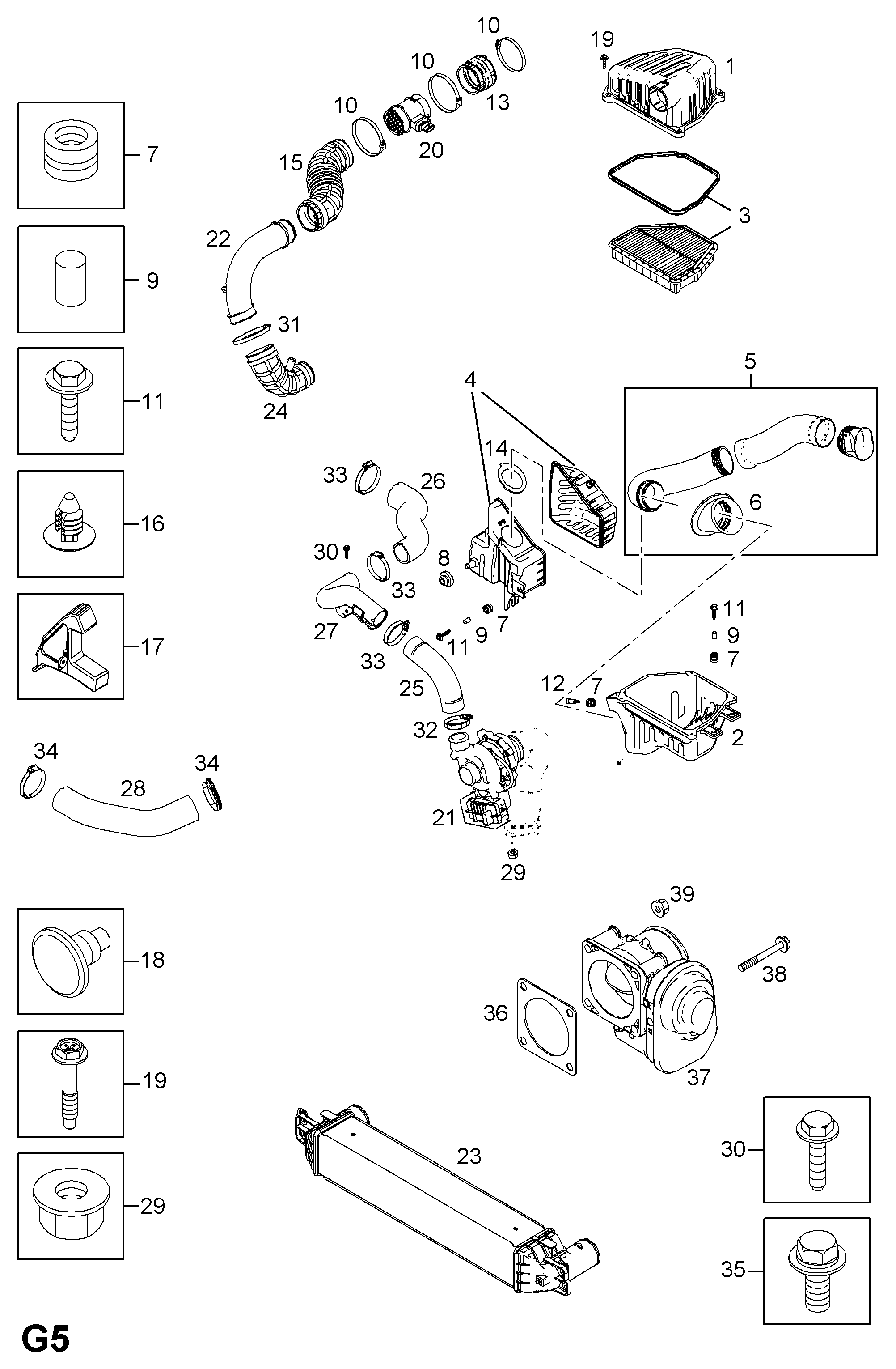 Opel 4805398 - Flessibile aria alimentazione www.autoricambit.com