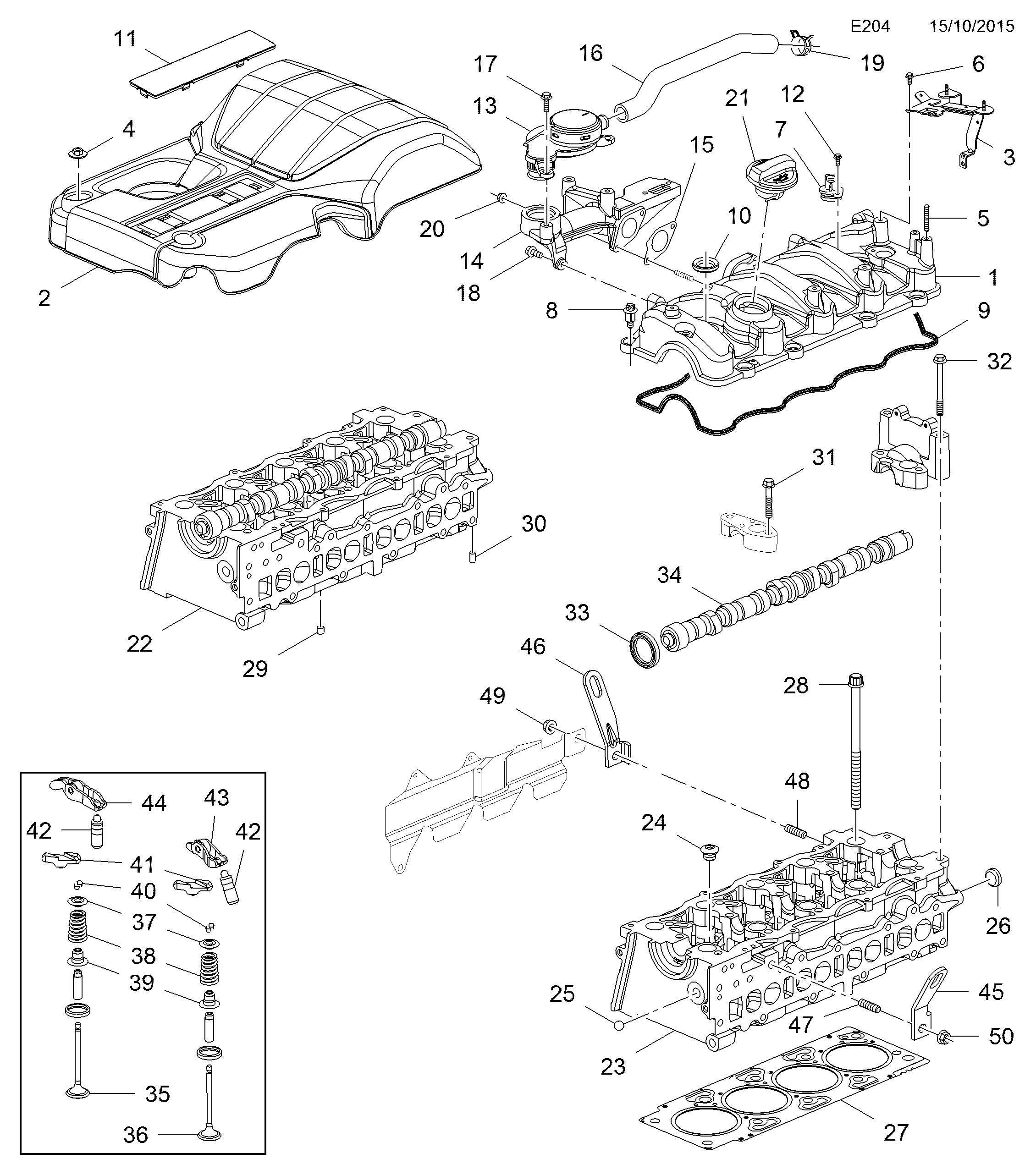 Opel 48 04 888 - Guarnizione, Testata www.autoricambit.com