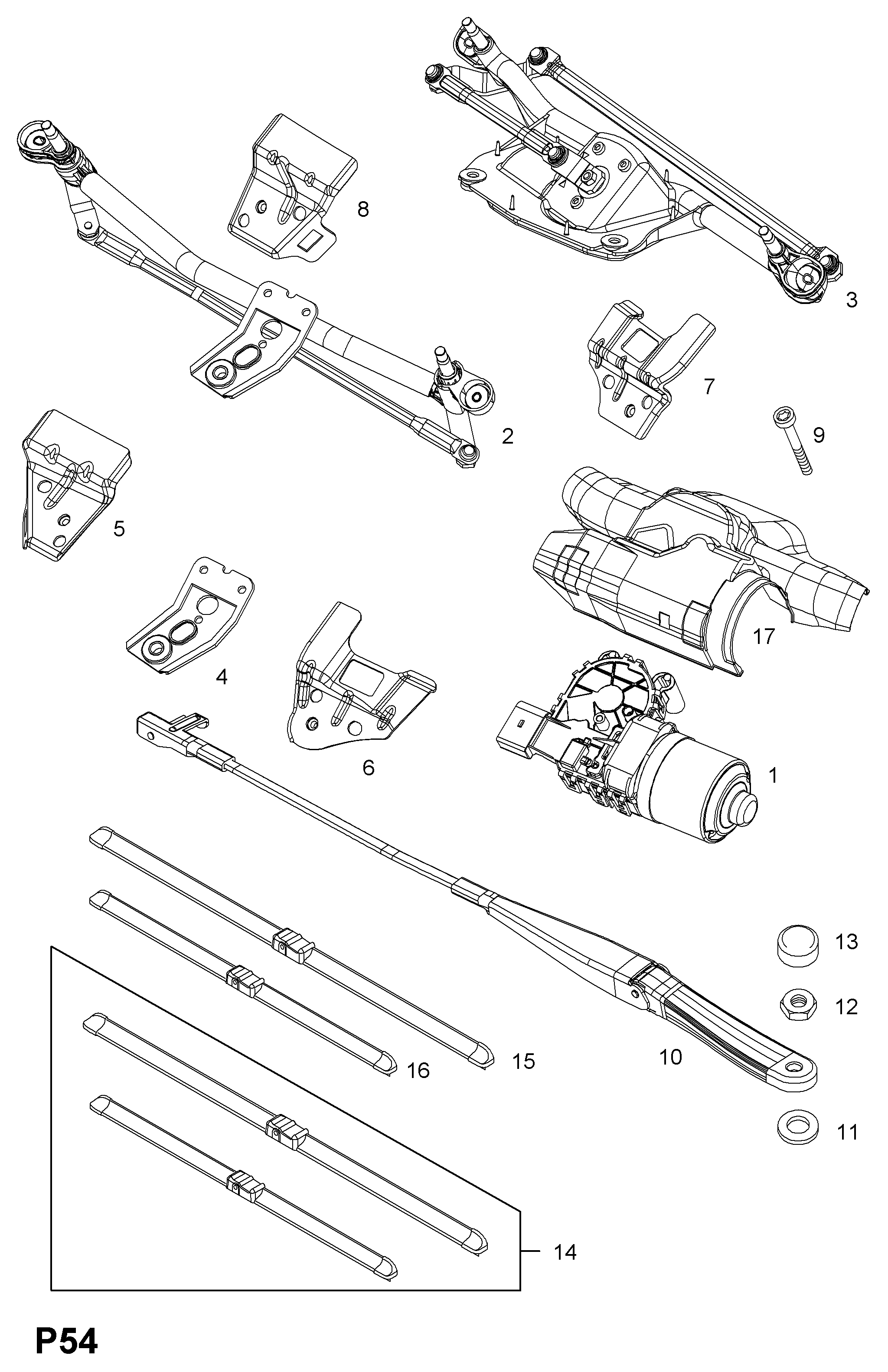 Opel 62 72 302 - Spazzola tergi www.autoricambit.com