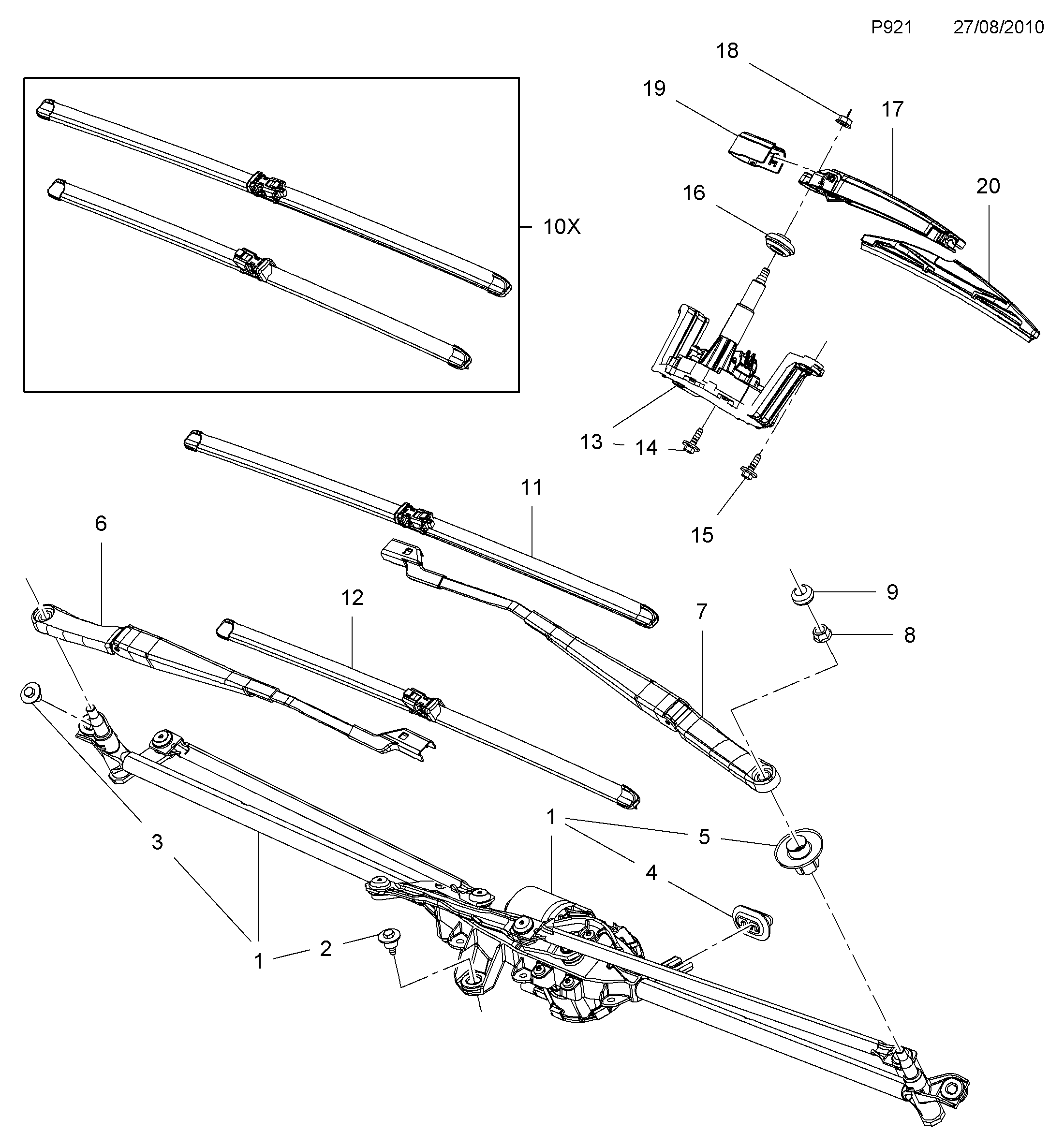 Opel 12 72 066 - Spazzola tergi www.autoricambit.com