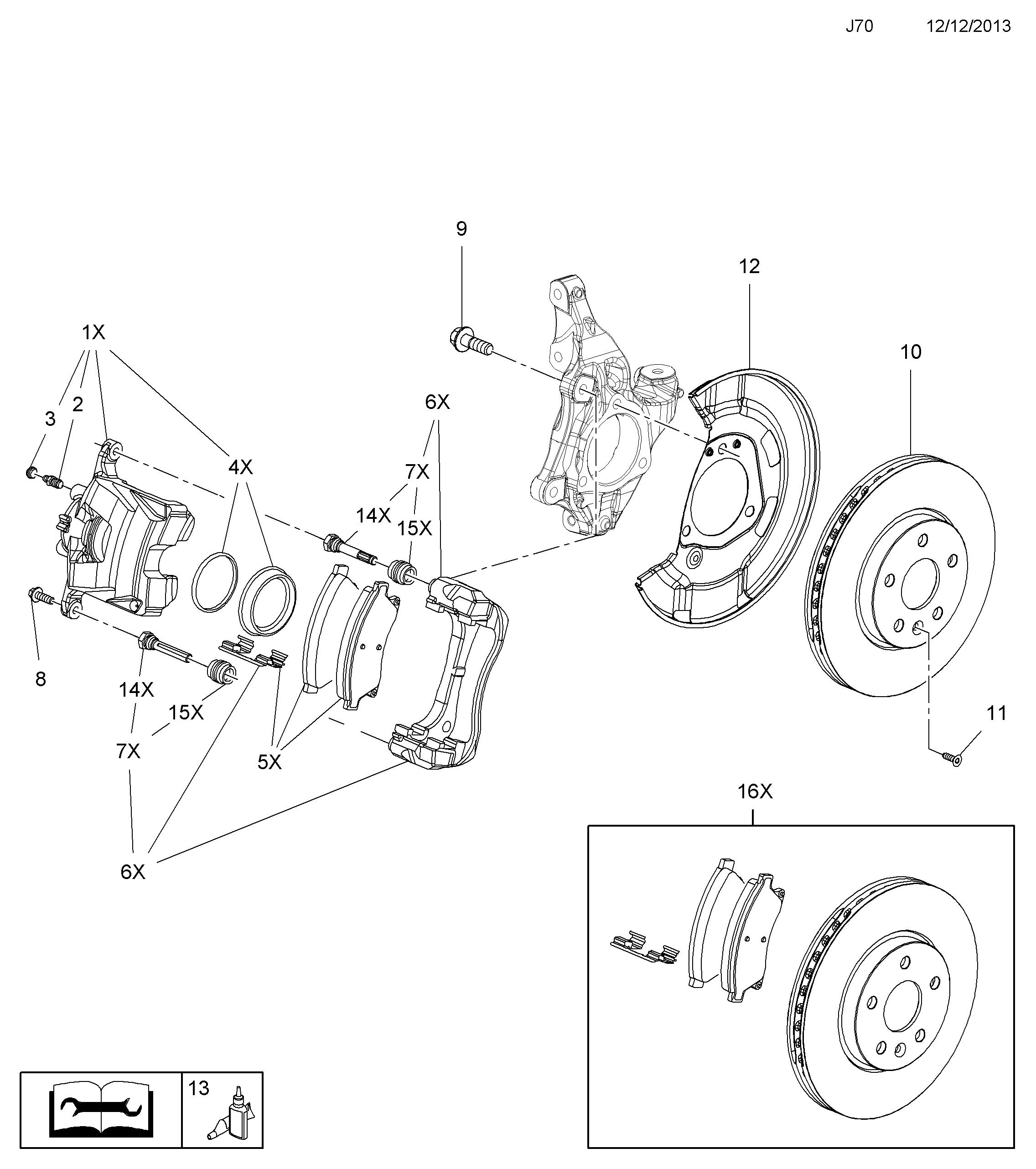 Opel 5 42 086 - Pinza freno www.autoricambit.com