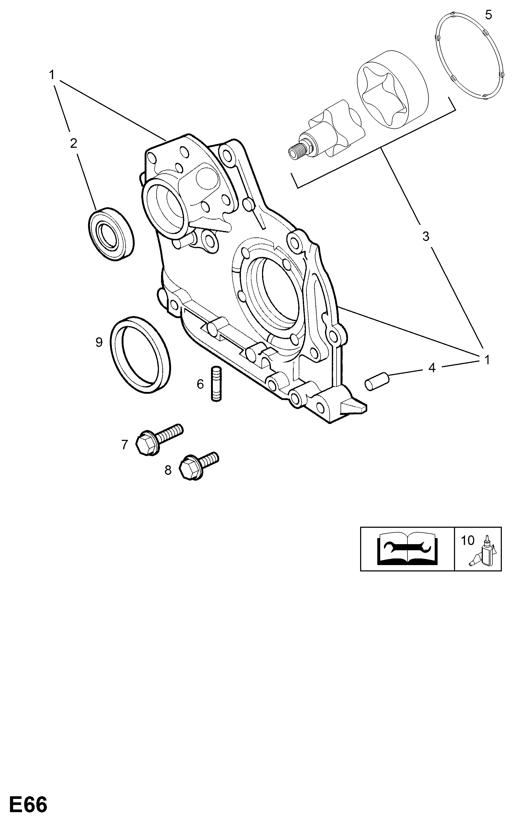 Opel 614 804 - Paraolio, Albero a gomiti www.autoricambit.com