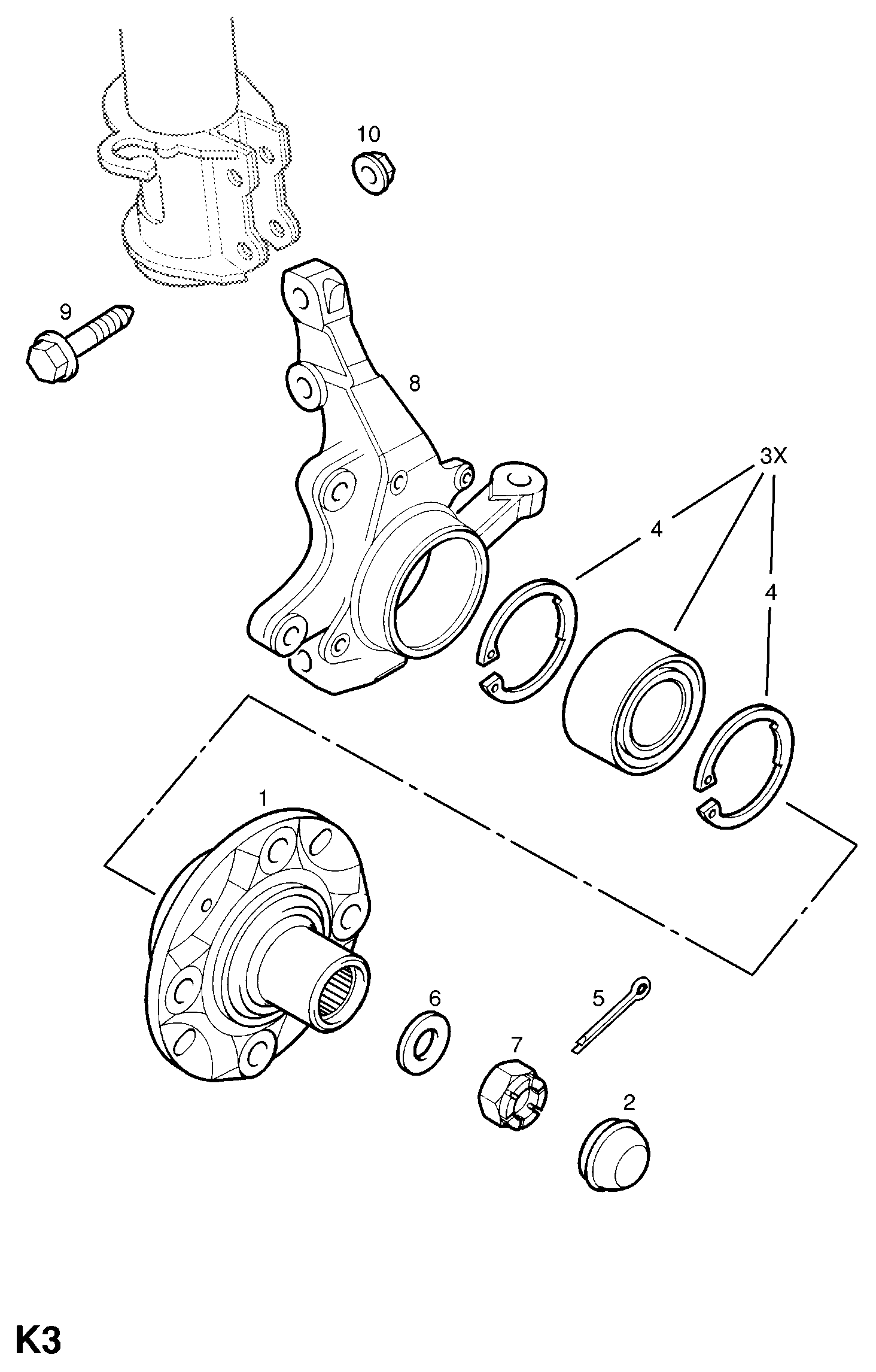 Opel 3 26 001 - Kit cuscinetto ruota www.autoricambit.com