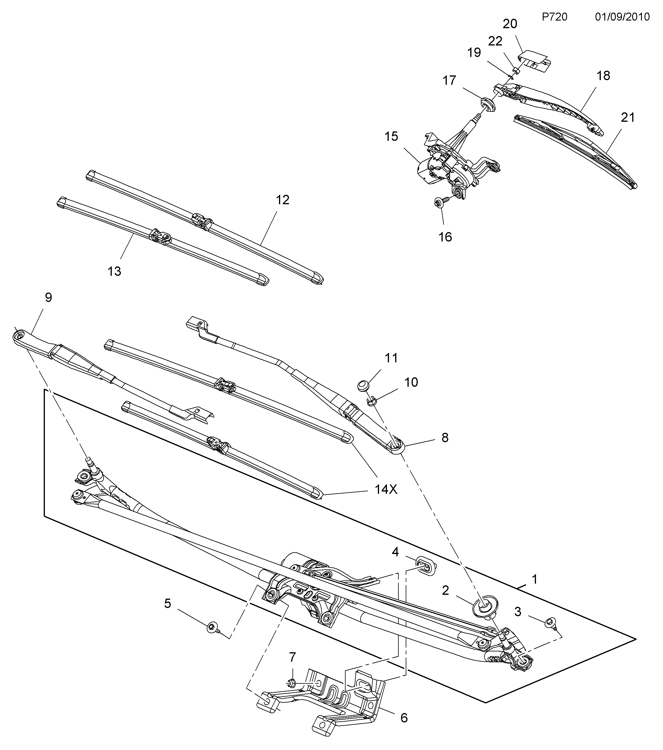 Opel 1272023 - Spazzola tergi www.autoricambit.com