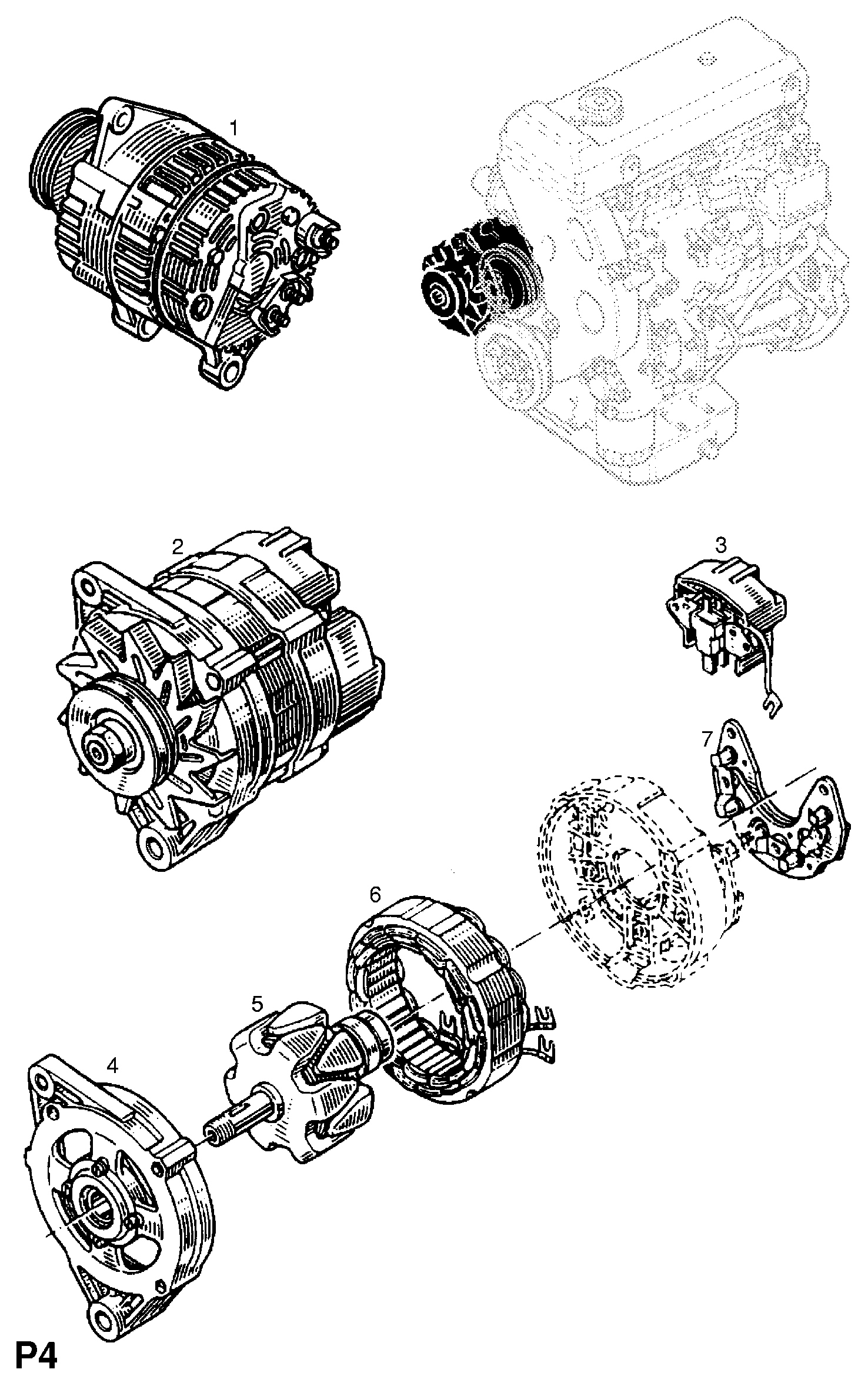 Opel 4403248 - Alternatore www.autoricambit.com