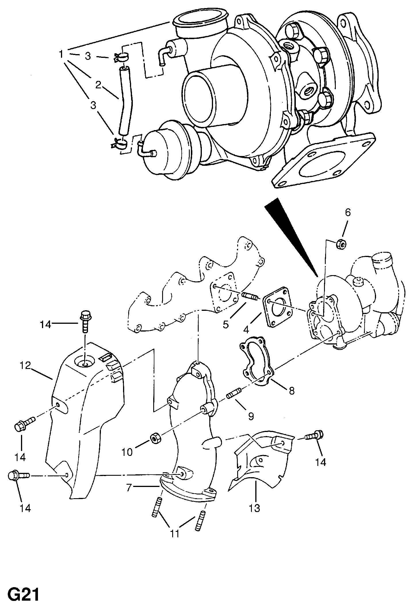 Opel 860010 - Turbocompressore, Sovralimentazione www.autoricambit.com